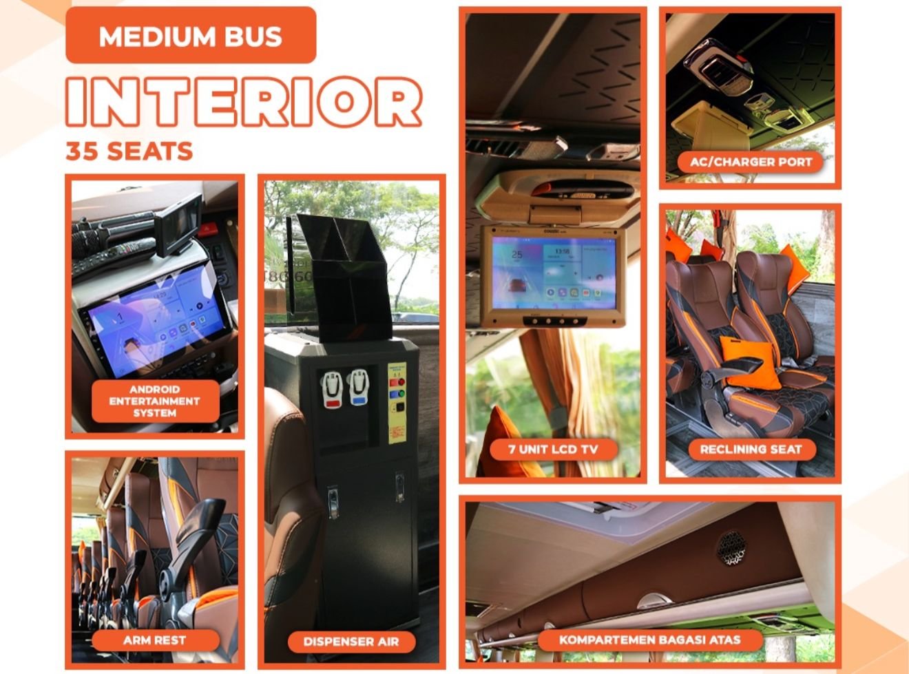 Fasilitas interior bus