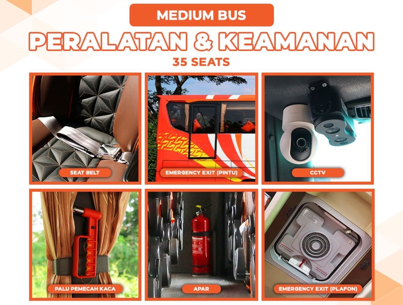 Peralatan dan keamanan bus