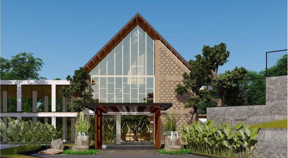 Tampak muka bangunan resort