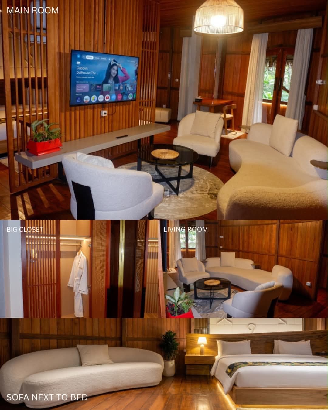 Kamar suite dengan ruang tamu